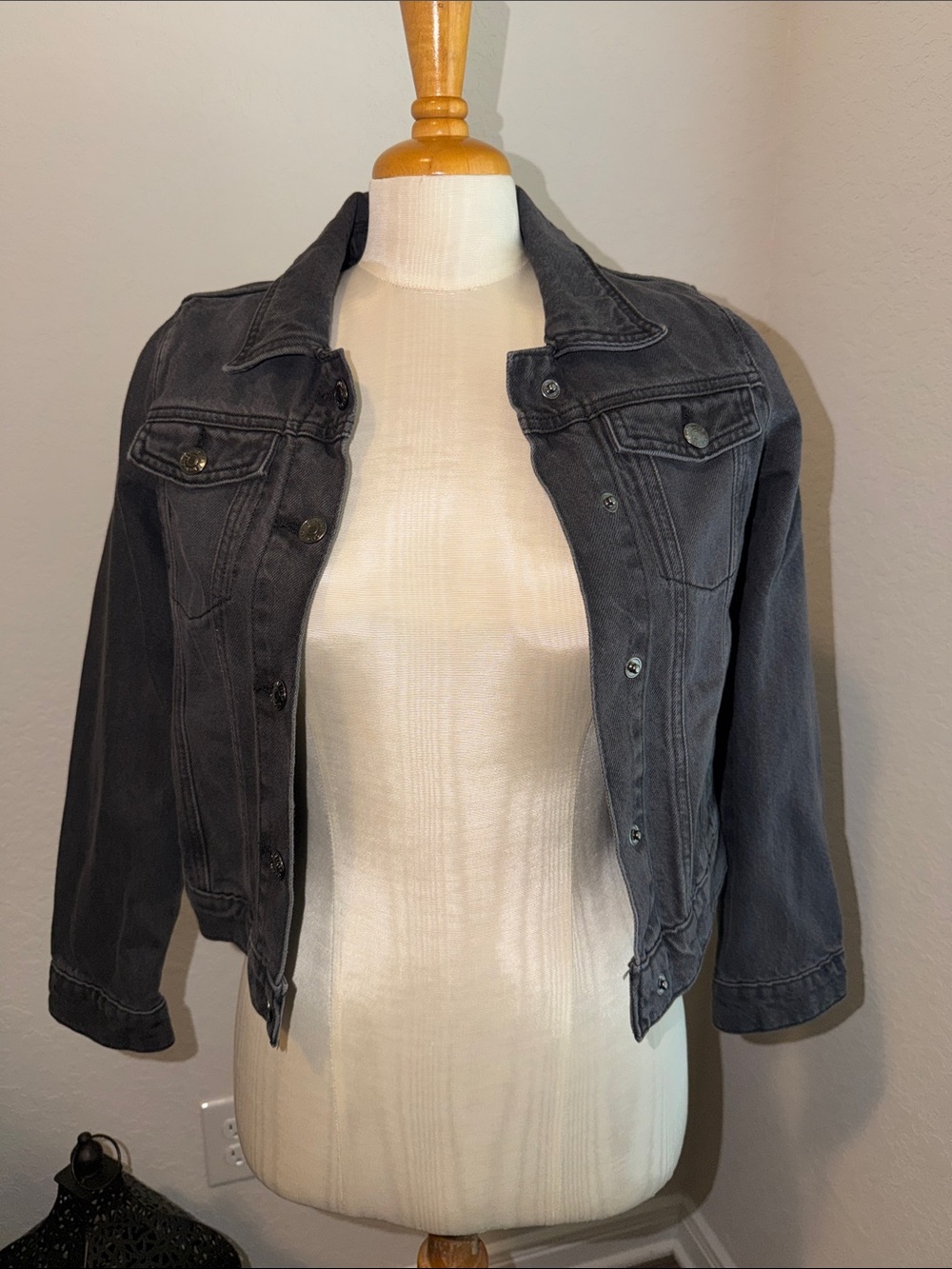 Cat & Jack Black Denim Jacket